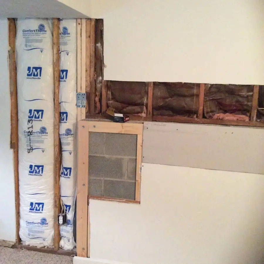 Wall insulation replacement during Contents Cleaning & Restoration in Alsip
